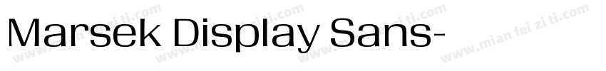 Marsek Display Sans字体转换